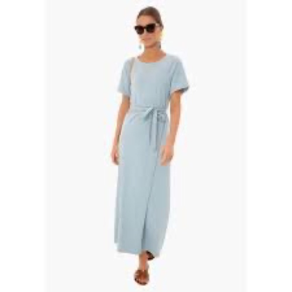 Pomander Place Tuckernuck Women's Slate Blue Sawyer Dress Belted Size S